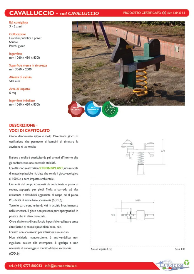 Gioco a molla cavalluccio